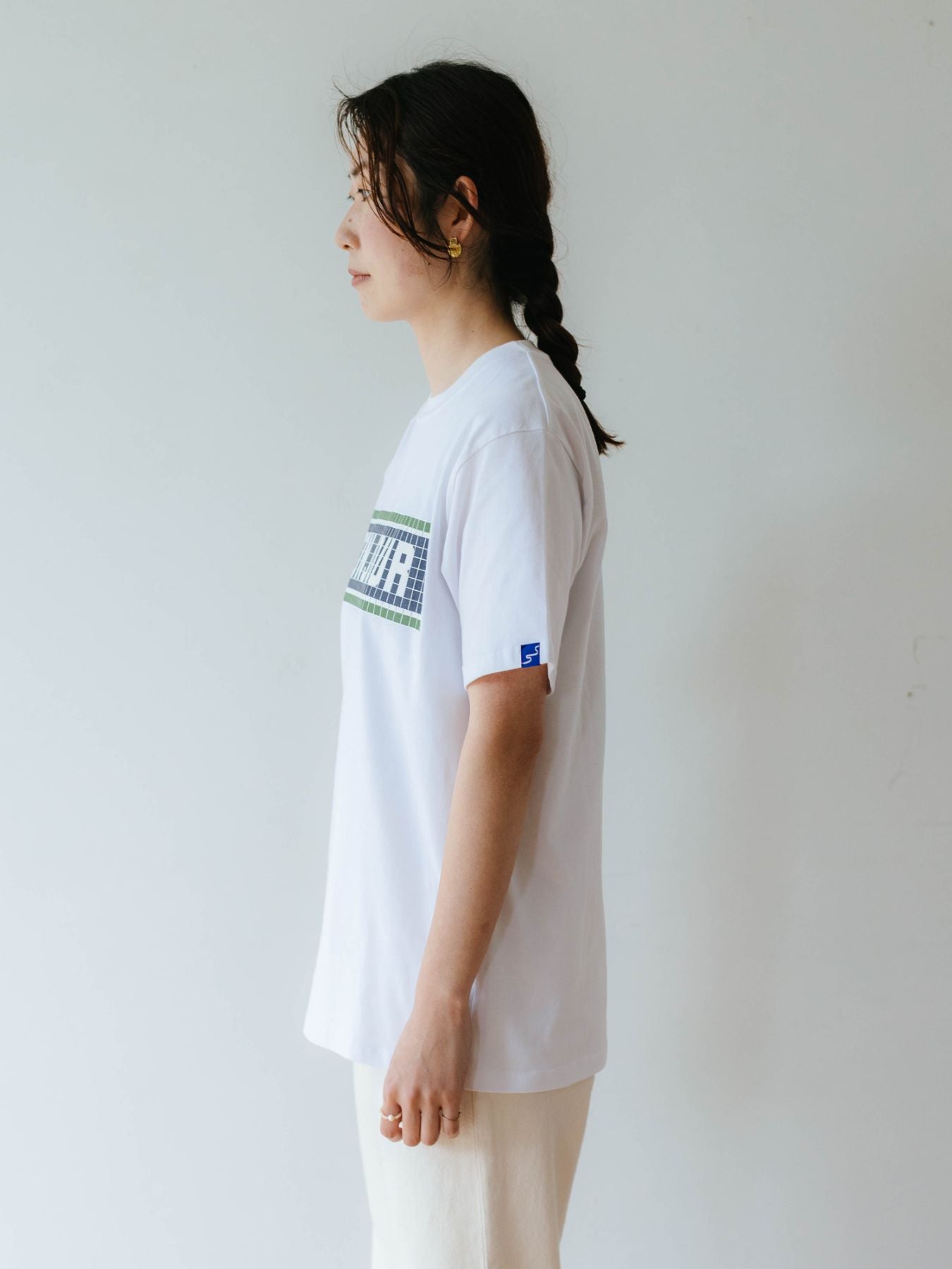 LA VIE EST AVENTURE フレンチプリントTシャツ