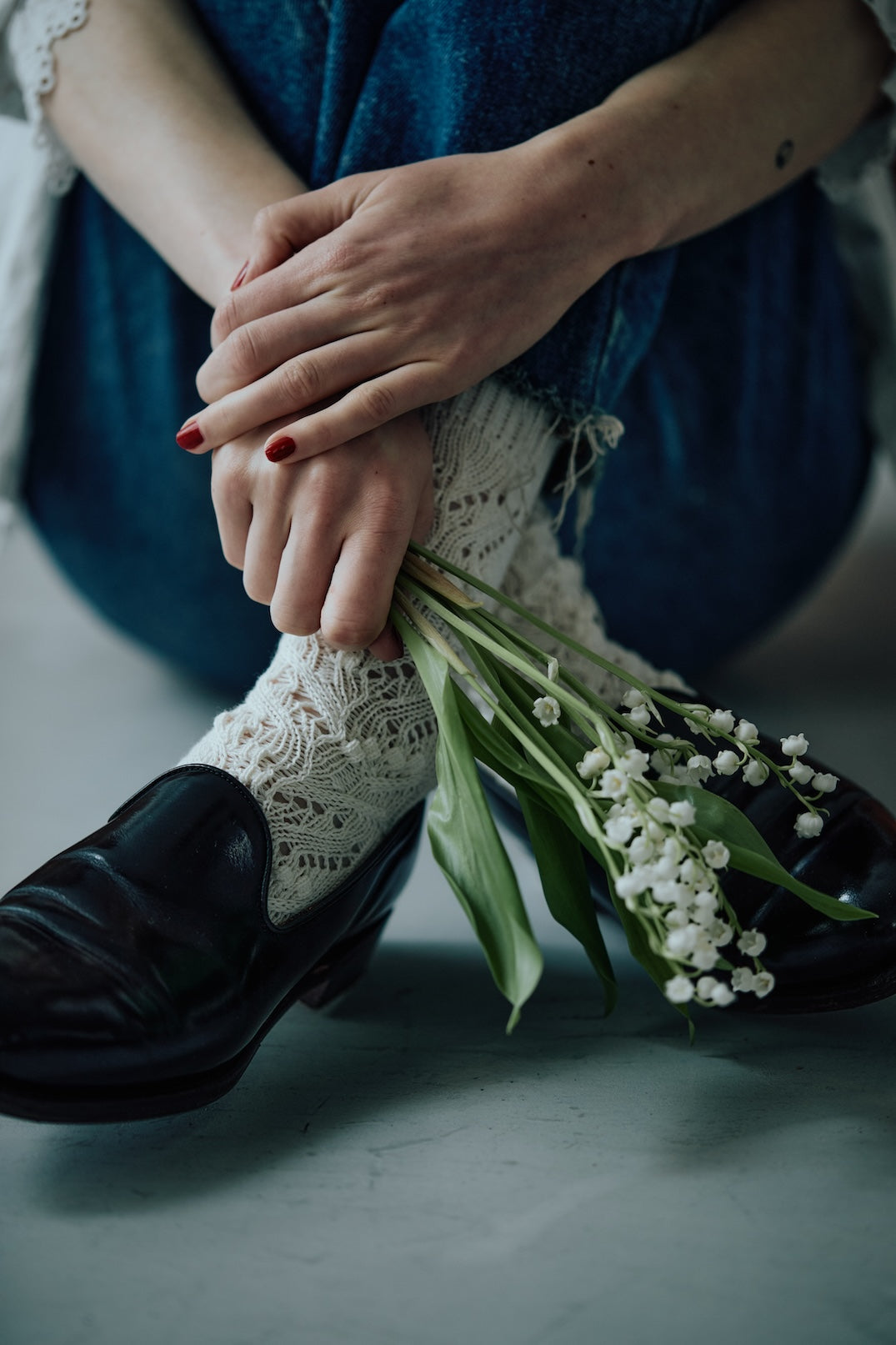 laceflowersocks／lily of the valley（ソックス）