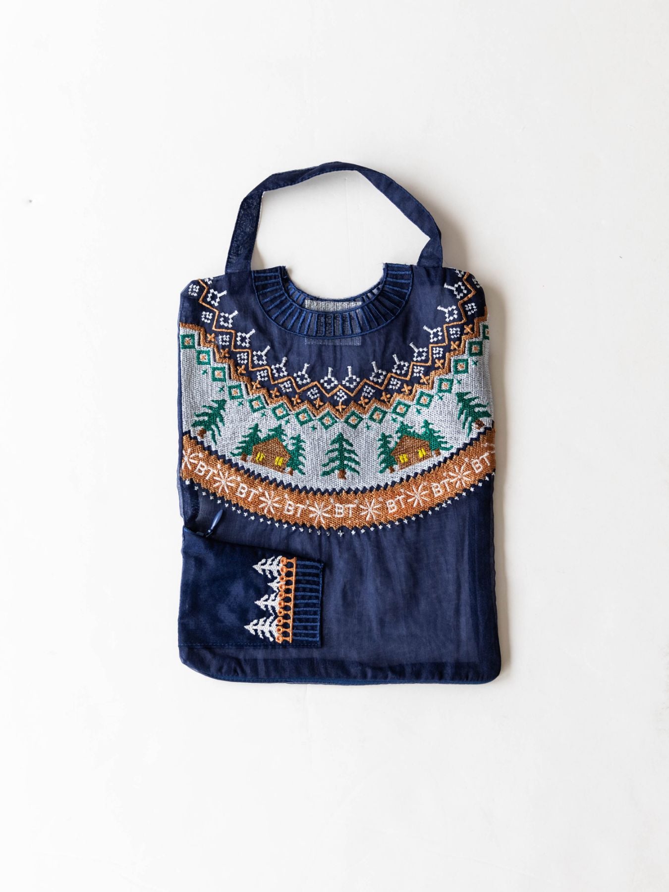 Brigitte Tanaka ミニポーチ／Pochette Grande Pull Bleu