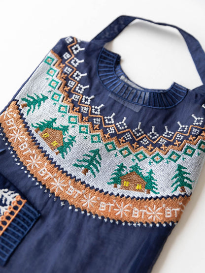 Brigitte Tanaka ミニポーチ／Pochette Grande Pull Bleu