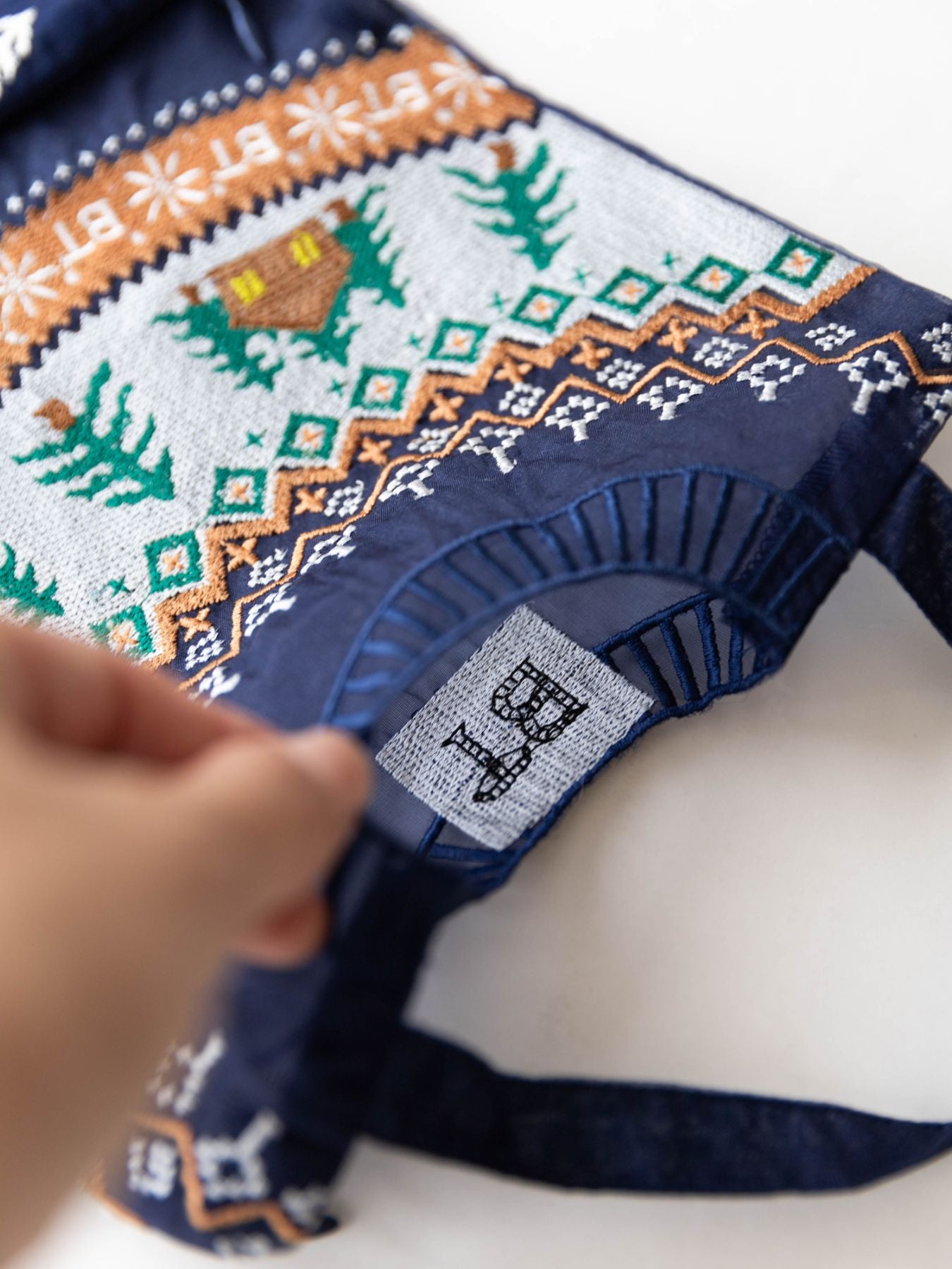 Brigitte Tanaka ミニポーチ／Pochette Grande Pull Bleu