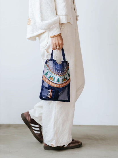 Brigitte Tanaka ミニポーチ／Pochette Grande Pull Bleu