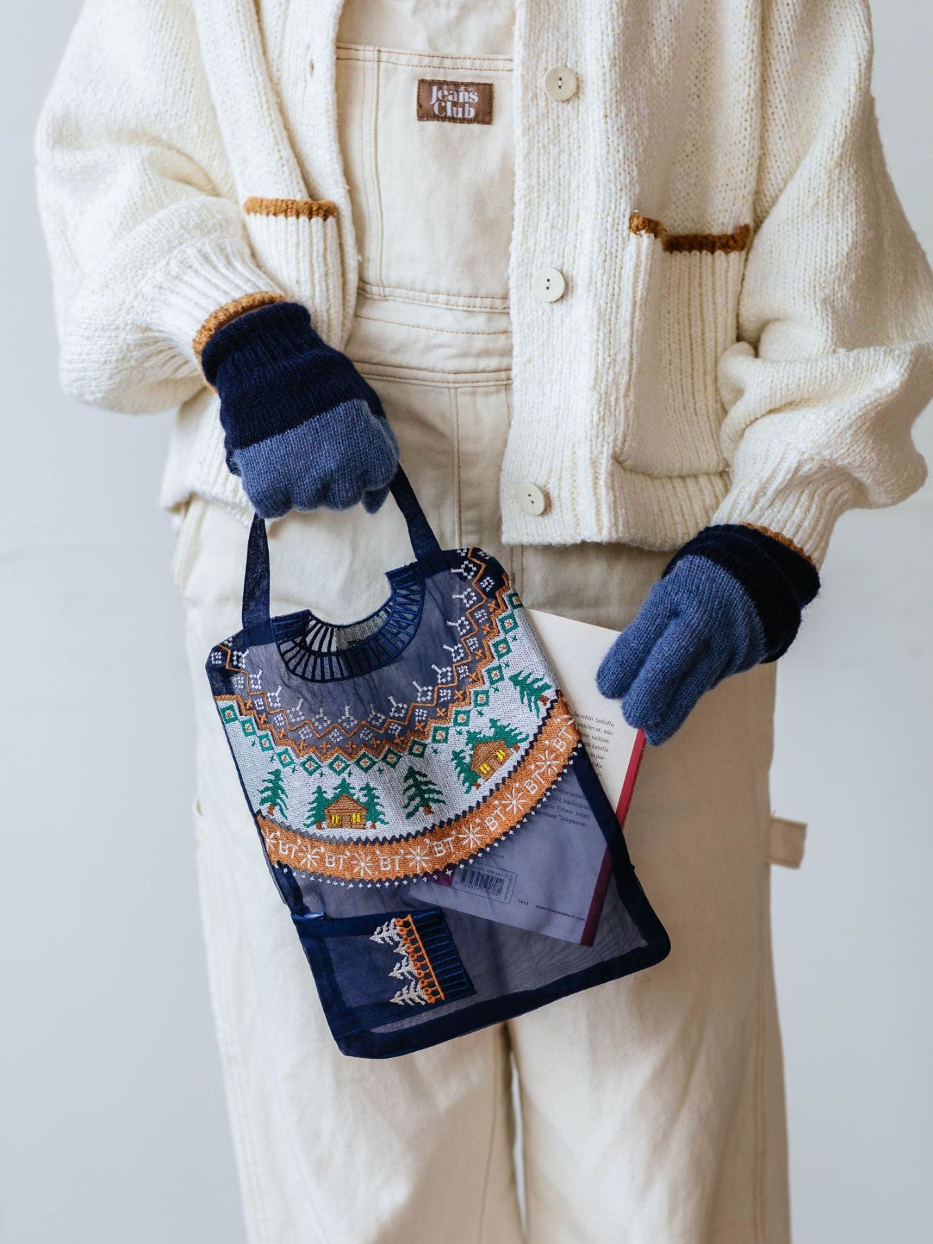 Brigitte Tanaka ミニポーチ／Pochette Grande Pull Bleu