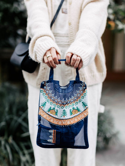 Brigitte Tanaka ミニポーチ／Pochette Grande Pull Bleu