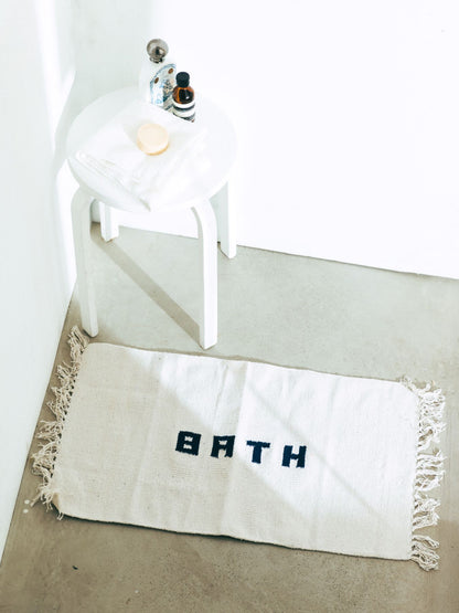 HANDLOOMED RECYCLE YARN BATH MAT 45︎×75cm（バスマット）
