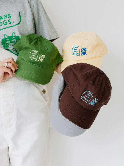 【8/5販売予定】HONGAMA × Orneko キャップ／CATS ARE THE BEST