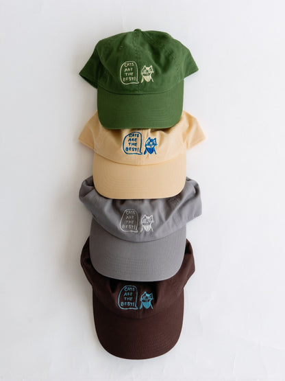 【8/5販売予定】HONGAMA × Orneko キャップ／CATS ARE THE BEST