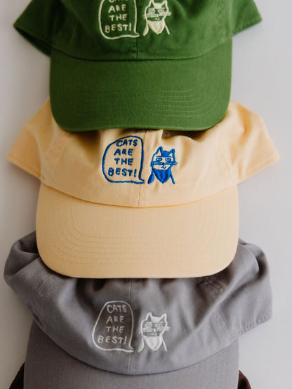 【8/5販売予定】HONGAMA × Orneko キャップ／CATS ARE THE BEST