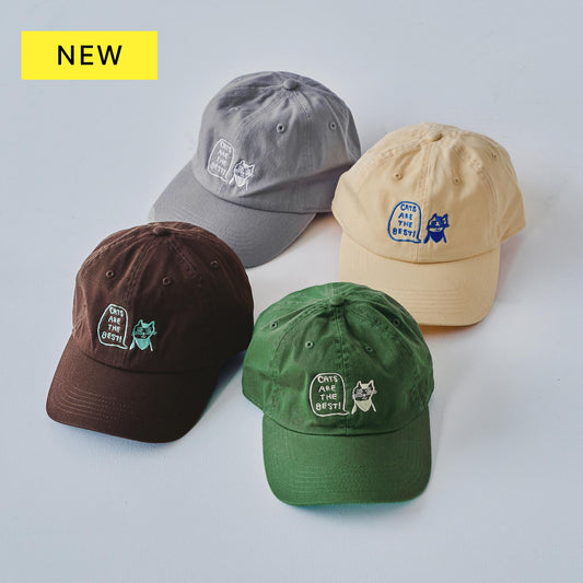 【8/5販売予定】HONGAMA × Orneko キャップ／CATS ARE THE BEST