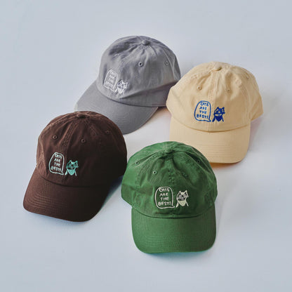 【8/5販売予定】HONGAMA × Orneko キャップ／CATS ARE THE BEST
