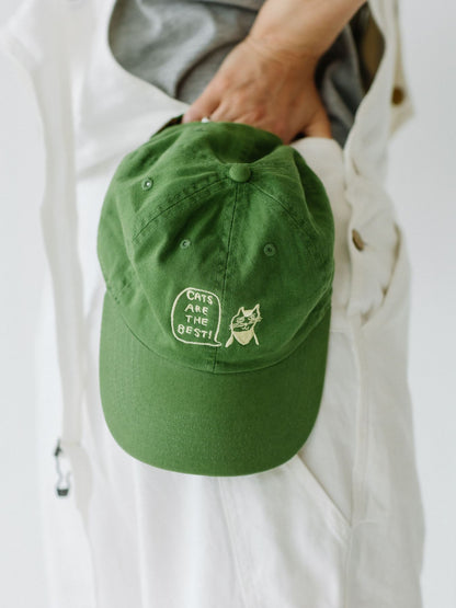 【8/5販売予定】HONGAMA × Orneko キャップ／CATS ARE THE BEST