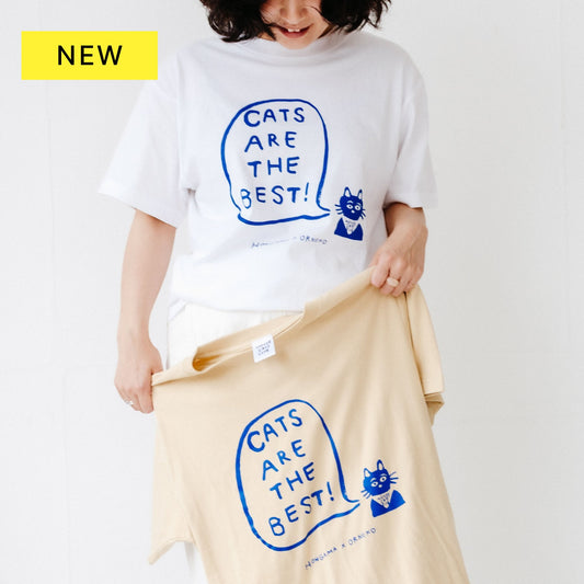 【8/5販売予定】HONGAMA × Orneko Tシャツ／CATS ARE THE BEST