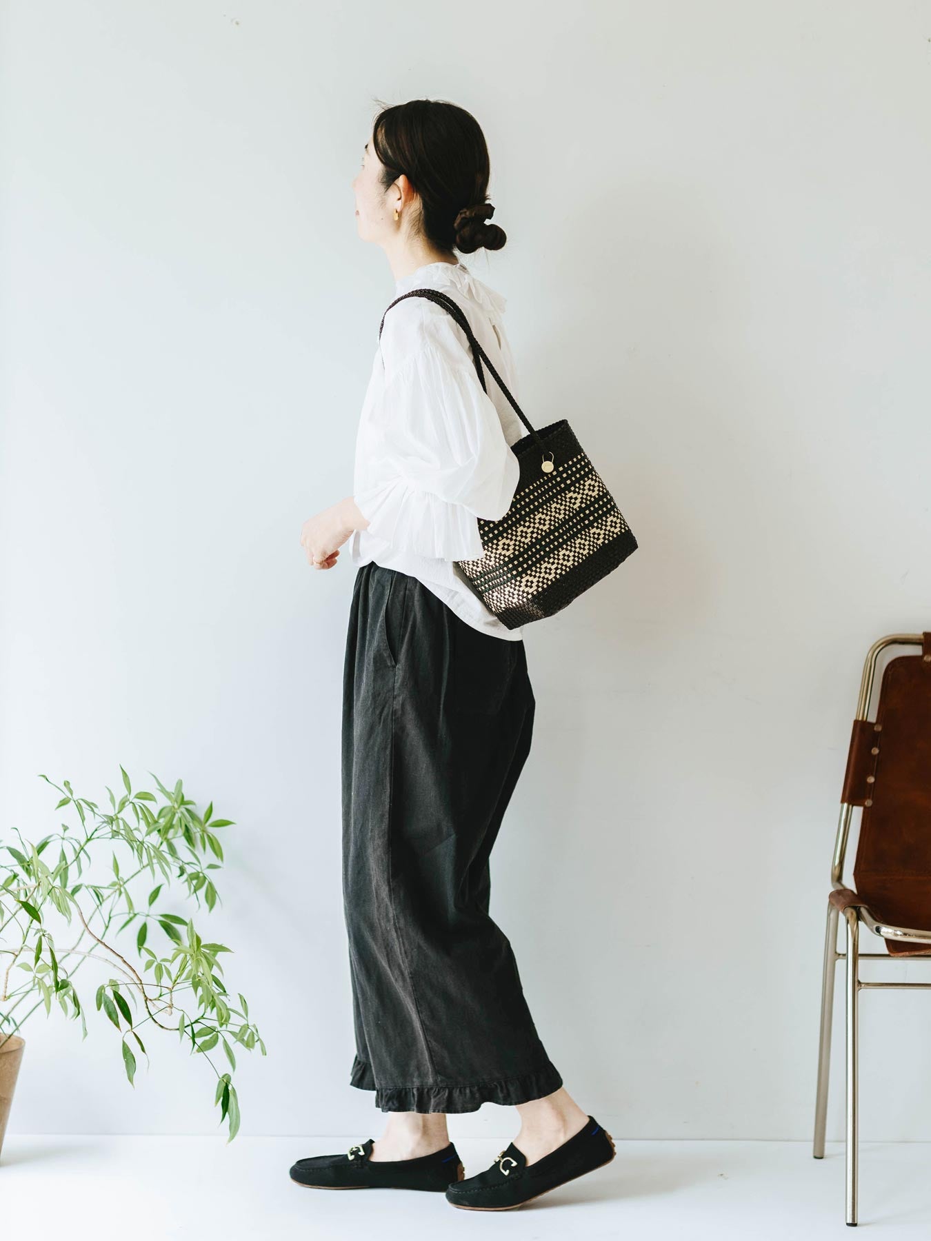 メキシコ メルカドバッグ BUCKET SLIM／GARDEN