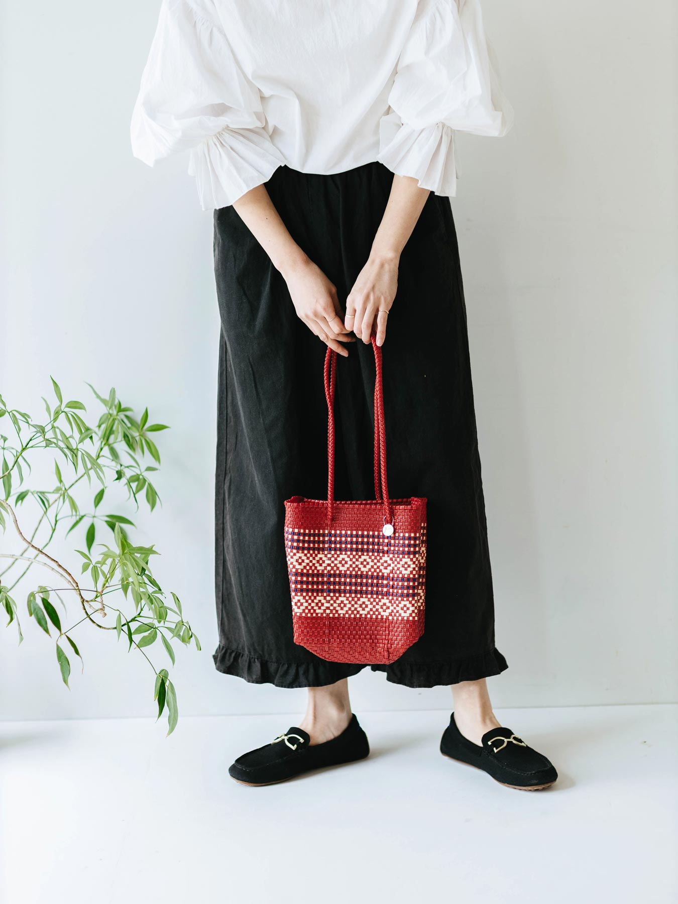 メキシコ メルカドバッグ BUCKET SLIM／GARDEN